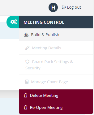 Closed Meeting Options