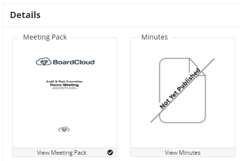 Meeting Details Packs